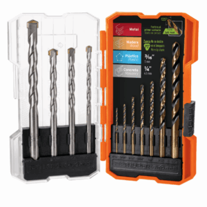 JUEGO DE 11 BROCAS PARA METAL Y CONCRETO EN ESTUCHE, TRUPER, 11335.