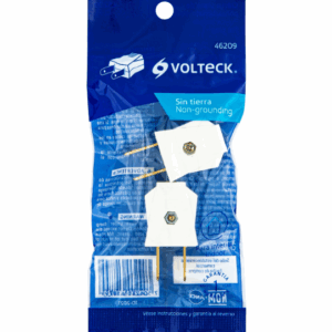 2 CLAVIJAS NO POLARIZADAS PLANAS DE POLICARBONATO , Volteck, 46209