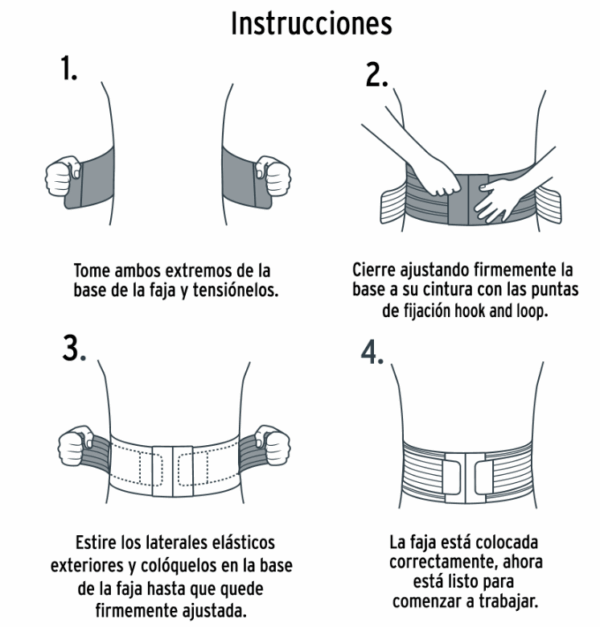 FAJA LUMBAR TIPO CINTURÓN DE MALLA TRANSPIRABLE, G, TRUPER,11962 - Imagen 2