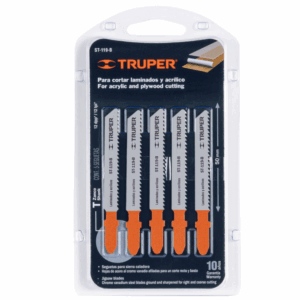 Truper BLÍSTER CON 5 SEGUETAS 12 DPP ZANCO 'T' CORTE RECTO TRIPLAY 18130