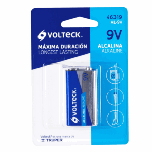 BÍSTER CON 1 PILA ALCALINA 9V, VOLTECK, 46319