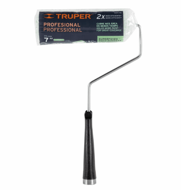 RODILLO PARA PINTAR 7' x 5/8' SUPERFICIES LISAS, Truper, 13880