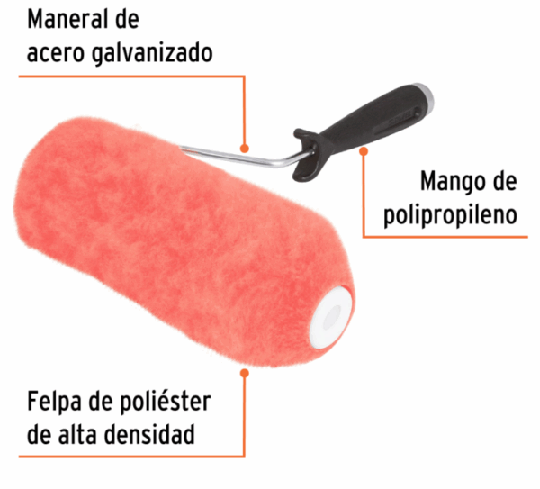 Truper RODILLO PARA PINTAR 9' x 1-1/4' SUPERFICIES EXTRARRUGOSAS, 13879 - Imagen 3