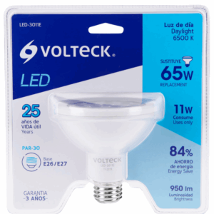 LÁMPARA LED 11 W TIPO PAR 30 LUZ DE DIA, BLÍSTER, Volteck, 46187