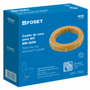 CUELLO DE CERA SIN GUÍA PARA WC, 150 g, Foset, 49359