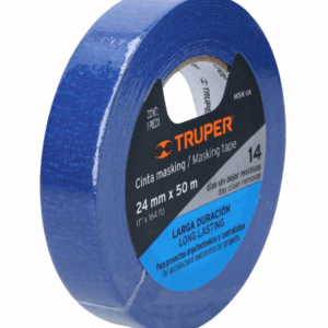 CINTA MASKING TAPE AZUL DE 1' x 50 m PARA PINTOR, Truper, 12622
