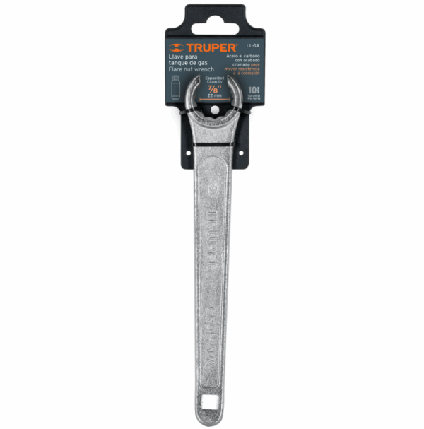 Llave 9' para tanque de gas, Truper,15490