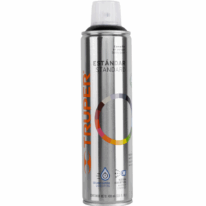 TRUPER PINTURA EN AEROSOL, NEGRO BRILLANTE, BOTE ESBELTO, 400 ml,19031