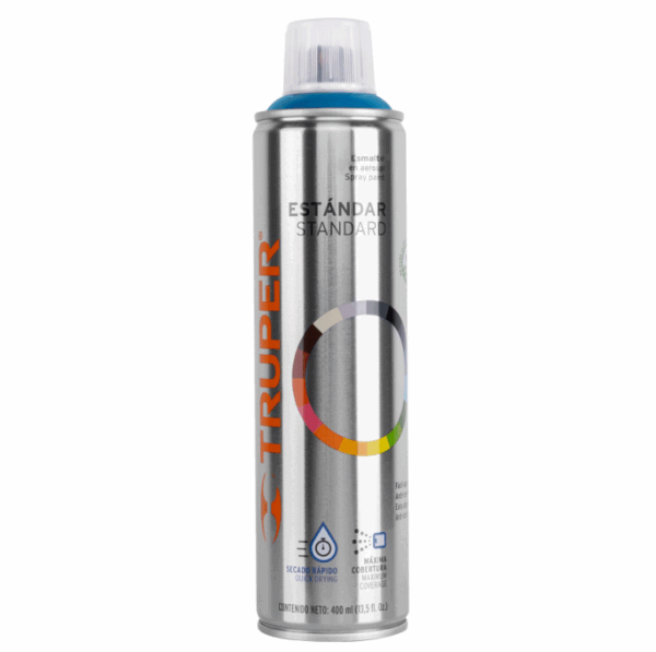 TRUPER PINTURA EN AEROSOL, AZUL HOLANDÉS, BOTE ESBELTO, 400 ml, 19038