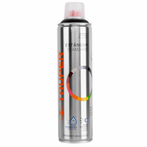TRUPER PINTURA EN AEROSOL, NEGRO SATÍN, BOTE ESBELTO, 400 ml,19054