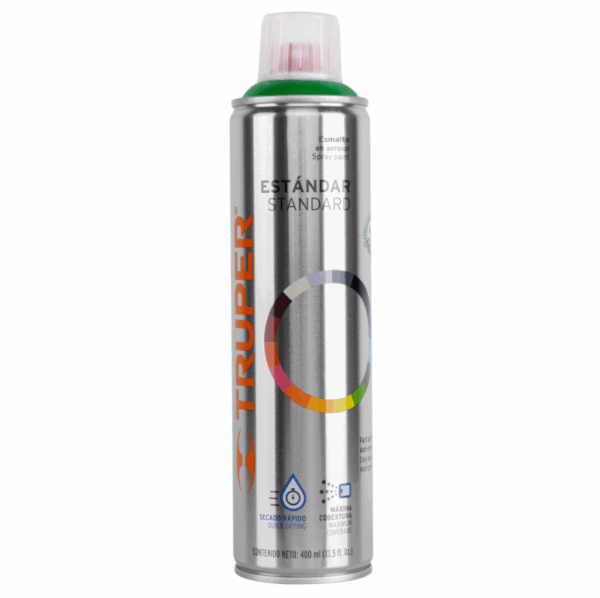 TRUPER PINTURA EN AEROSOL, VERDE ECOLÓGICO, BOTE ESBELTO, 400 ml,19048