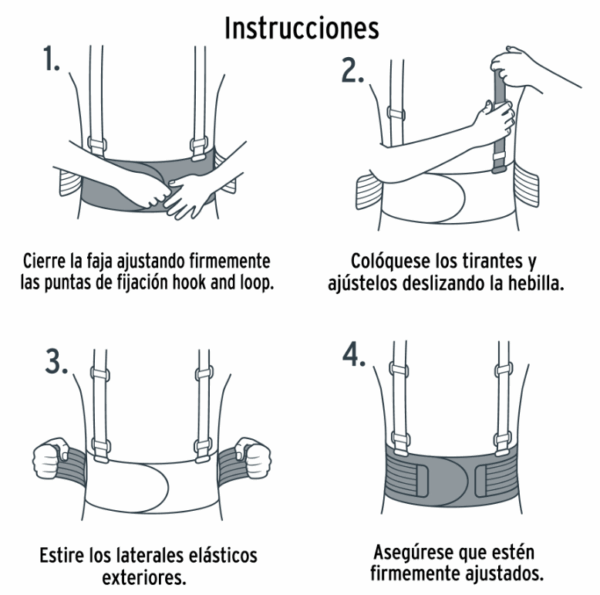 FAJA LUMBAR DE MALLA TRANSPIRABLE, TALLA G, Truper,11966 - Imagen 4