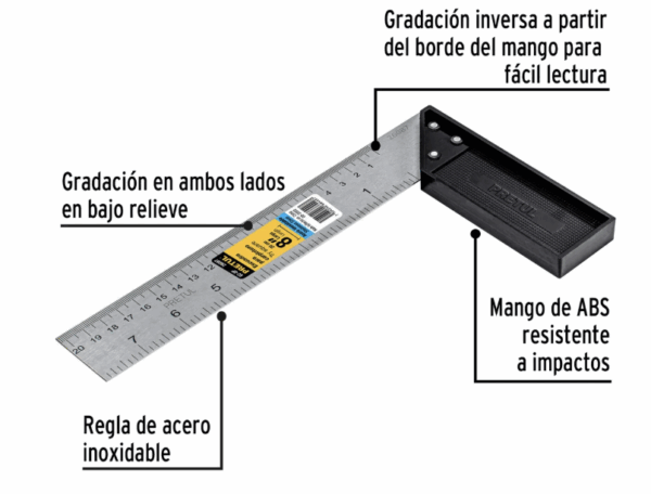 ESCUADRA PARA CARPINTERO 8, Pretul 26087 - Imagen 3