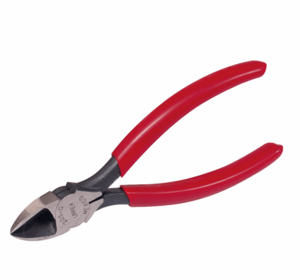 PINZA PARA ELECTRICISTA CON MANGO RUBBER GRIP DE 4-3/16" CORTE DIAGONAL, Urrea,204G