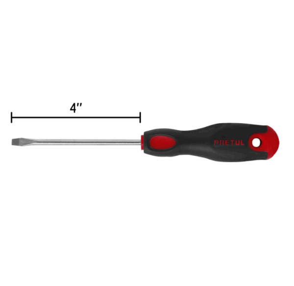 DESARMADOR PLANO 1/4' x 6' MANGO COMFORT GRIP, Truper,14000 - Imagen 2
