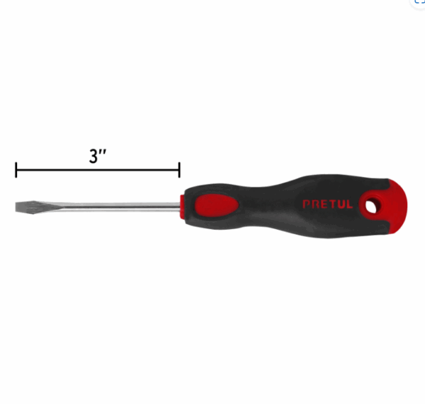 DESARMADOR PLANO 3/16 x 3' MANGO COMFORT GRIP, Pretul,21478 - Imagen 2