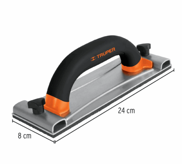 LIJADORA MANUAL BASE DE ALUMINIO 8 x 24 cm, Truper,100436 - Imagen 3