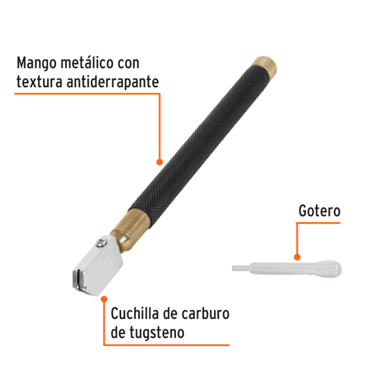 CORTADOR DE VIDRIO 6' CON DEPOSITO DE ACEITE, Truper Expert,19605 - Imagen 2